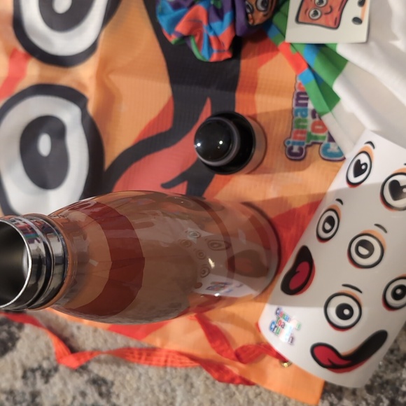 Cinnamon Toast Crunch Shirt bottle bag hair tie stickers temporary tattoo New - Picture 2 of 6